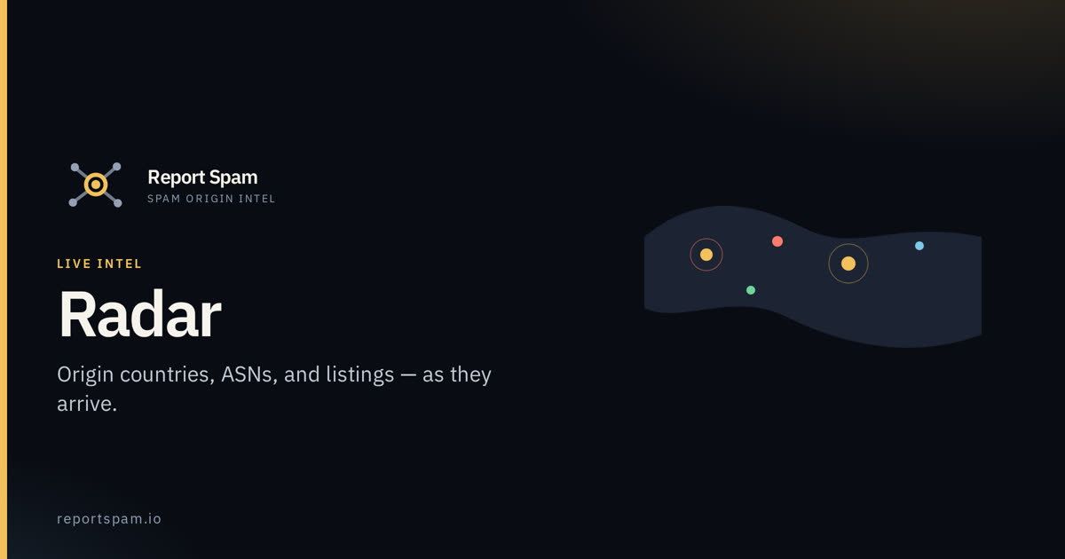 www.reportspam.io